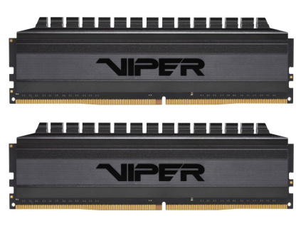 PATRIOT Viper 4 Blackout Series 16GB DDR4 3600 MHz / DIMM / CL18 / Heat shield / KIT 2x 8GB, PVB416G360C8K