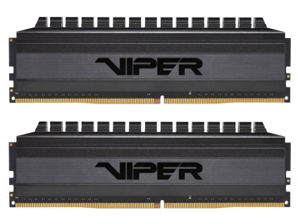 PATRIOT Viper 4 Blackout Series V4B 32GB DDR4 3600MHz / DIMM / CL18 / 1,35V / Heat Shield / KIT 2x 16GB, PVB432G360C8K