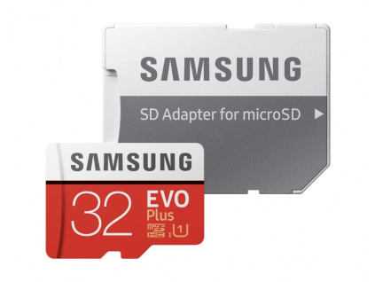 Samsung Micro SDHC karta 32GB EVO Plus + SD adaptér, MB-MC32GA/EU