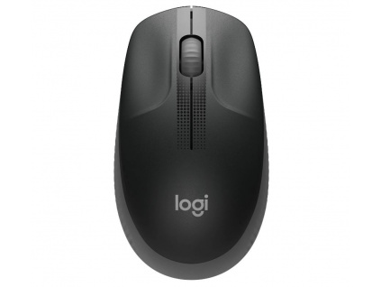 Logitech bezdrátová myš M190 Full-Size Wireless Mouse, černá-šedá , 910-005906
