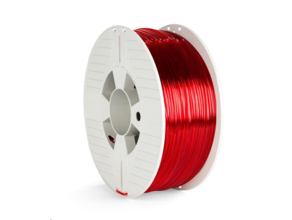 VERBATIM 3D Printer Filament PET-G 2.85mm, 123m, 1kg red transparent, 55062