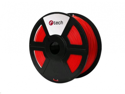 C-TECH tisková struna ( filament ) , PLA, 1,75mm, 1kg, fluorescenční červená, 3DF-PLA1.75-FR