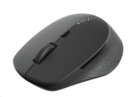 RAPOO myš M300 Silent Wireless Optical Mouse, Multi-mode: 2.4 GHz, Bluetooth 3.0 & 4.0, Black, 6940056180483