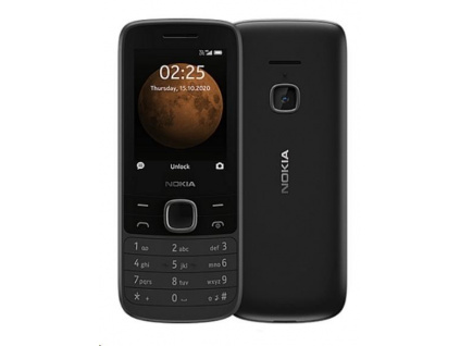 Nokia 225 4G 2020, Dual SIM, černá, 16QENB01A08