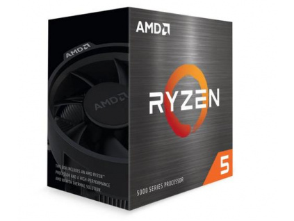 AMD cpu Ryzen 5 5600X AM4 Box (s chladičem, 3.7GHz / 4.6GHz, 32MB cache, 65W, 6x jádro, 12x vlákno), Zen3 Vermeer 7nm CPU, 100-100000065BOX