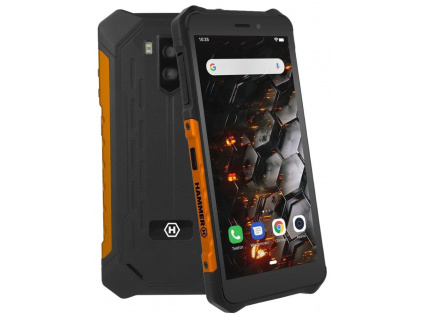 myPhone Hammer Iron 3 - oranžový 5,45" IPS/ Dual SIM/ 32GB/ 3GB RAM/ LTE/ IP68/ Android 9, TELMYAHIRON3LOR