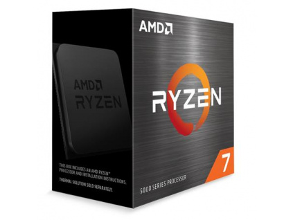 AMD cpu Ryzen 7 5800X AM4 Box (8core, 16x vlákno, 3.8GHz / 4.7GHz, 32MB cache, 105W), bez chladiče, 100-100000063WOF