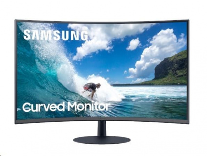Samsung MT LCD 27" C27T550FDR - prohnutý, VA panel, 1920x1080, HDMI, DP, 4ms,repro, LC27T550FDRXEN