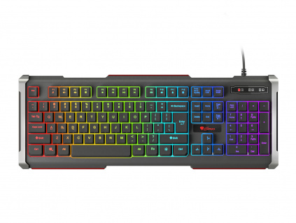 Herní klávesnice Genesis Rhod 400 RGB, US layout, 6-zónové RGB podsvícení, NKG-0993