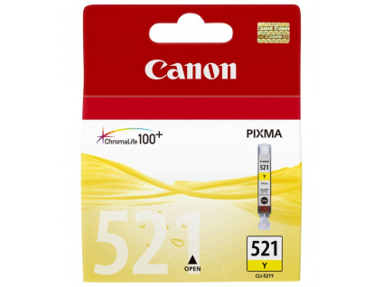 Canon inkoustová náplň CLI-521Y/ žlutá, 2936B001