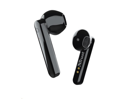 TRUST sluchátka Primo Touch Bluetooth Wireless Earphones - black, 23712