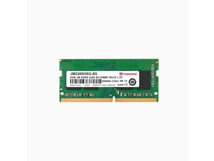 SODIMM DDR4 8GB 3200MHz TRANSCEND 1Rx16 1Gx16 CL22 1.2V, JM3200HSG-8G