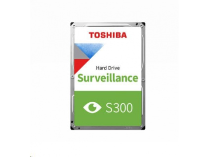 TOSHIBA HDD S300 Surveillance (CMR) 1TB, SATA III, 5400 rpm, 128MB cache, 3,5", BULK, HDWV110UZSVA