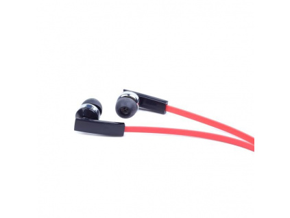 GEMBIRD sluchátka s mikrofonem MHS-EP-OPO pro MP3, plochý kabel, černá, MHS-EP-OPO