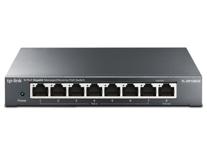 TP-Link TL-RP108GE - PoE Reversní Switch s 8 gigabitovými porty, TL-RP108GE