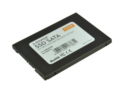 2-Power SSD 256GB 2.5" SATA III 6Gbps (R530, W320 MB/s, IOPS 81/78K), SSD2042B