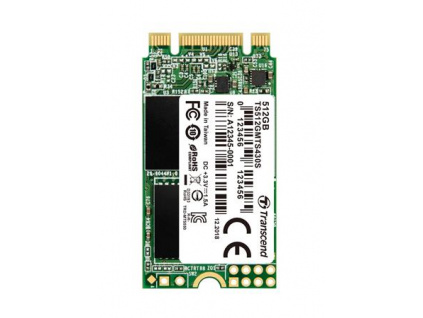 TRANSCEND MTS430S 512GB SSD disk M.2, 2242 SATA III 6Gb/s (3D TLC), 560MB/s R, 500MB/s W, TS512GMTS430S