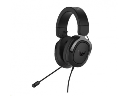 ASUS sluchátka TUF Gaming H3 Gun Metal, Gaming Headset, černo-šedá, 90YH028G-B1UA00