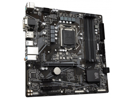 GIGABYTE B560M DS3H / Intel B560 / LGA 1200 / 4x DDR4 DIMM / 2x M.2 / VGA / DVI-D / HDMI / DP / USB-C / mATX, B560M DS3H