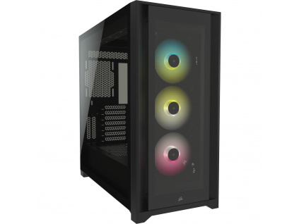 CORSAIR iCUE 5000X RGB TG mid-tower, černá, CC-9011212-WW