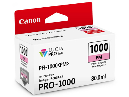 Canon inkoustová náplň PFI-1000 (photo magenta, 80ml) pro Canon imagePROGRAF PRO-1000, 0551C001