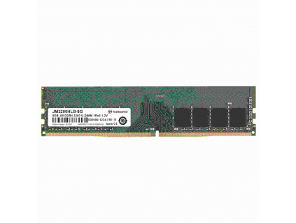 DIMM DDR4 8GB 3200Mhz TRANSCEND U-DIMM 1Rx8 1Gx8 CL22 1.2V, JM3200HLB-8G