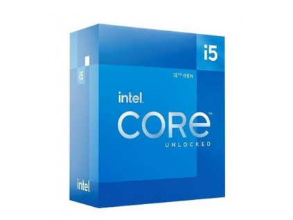 INTEL cpu CORE i5-12600K socket1700 Alder Lake BOX 125W/150W 12.generace (bez chladiče, od 2.8GHz do 4.9GHz, 10x jádro, 16x vlákno, 20MB cache, pro DDR4 do 3200, pro DDR5 do 4800), graficka karta, virtualizace, BX8071512600K