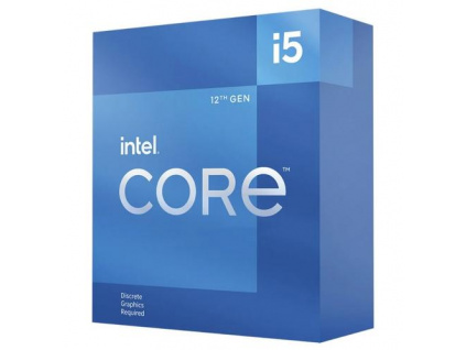 INTEL cpu CORE i5-12400F socket1700 Alder Lake BOX 65W/117W 12.generace (od 2.5GHz do 4.4GHz, 6x jádro, 12x vlákno, 18MB cache, pro DDR4 do 3200, pro DDR5 do 4800), bez grafiky, virtualizace, BX8071512400F