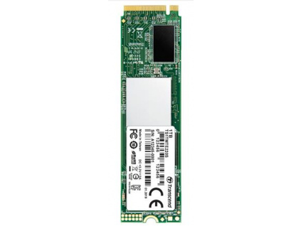 TRANSCEND MTE220S 1TB SSD disk M.2 2280, PCIe Gen3 x4 NVMe 1.3 (3D TLC), 3400MB/s R, 1900MB/s W, TS1TMTE220S