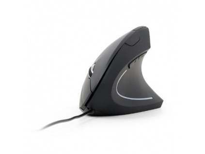 Myš GEMBIRD MUS-ERGO-01, ergonomická, černá, USB, MYS053279