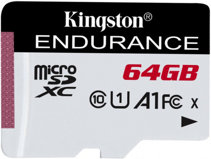 64GB microSDXC Kingston Endurance CL10 A1 95R/45W bez adapteru, SDCE/64GB