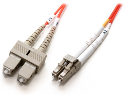 XtendLan FO patch LC-SC 3m 9/125 duplex, LS0H, G.652d ZWP, FOP-LCSC-D-3-9