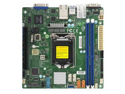 SUPERMICRO MB 1xLGA1151 (Xeon E3-21xx,i3), C242, 2xDDR4, 4xSATA3, M.2, 1xPCIe3.0 x16, VGA, 2x LAN, IPMI, mini-ITX, MBD-X11SCL-IF-O