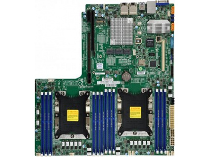 SUPERMICRO MB 2xLGA3647, iC621, 12x DDR4 ECC, 14xSATA3, 1xM.2, PCI-E 3.0/1,1,1(x32,x16,AOM),2x LAN,IPMI, WIO, MBD-X11DDW-L-O