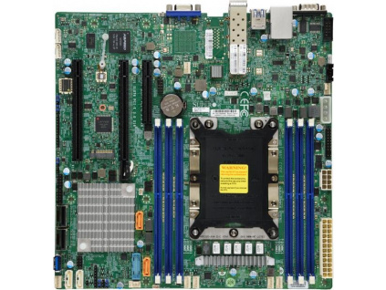 SUPERMICRO MB 1xLGA3647, iC622, 6x DDR4 ECC, 12xSATA3, 1xM.2, PCI-E 3.0/2,1(x16,x8),2x 10Gb SFP+,IPMI, MBD-X11SPM-TPF-O