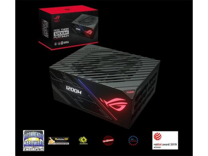 Zdroj 1200W ASUS ROG-THOR-1200P Platinum RGB Aura Sync OLEDdisplay, retail, 90YE0080-B001N0