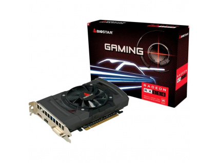 Biostar AMD Radeon RX550, 2GB, GDDR5, PCIE3 Fan HDMI DVI DP, RX550-2GB