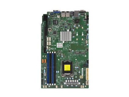 SUPERMICRO MB 1xLGA1151 (Xeon E3-21xx,i3), C246, 4xDDR4, 6xSATA3, 2xM.2, 2xPCIe3.0 (x16/x4), VGA, 2x LAN,IPMI, MBD-X11SCW-F-O