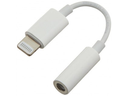 PremiumCord Apple Lightning audio redukční kabel na 3.5 mm stereo jack/female, bílý, kipod51