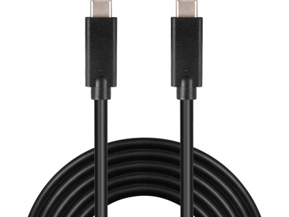 PremiumCord USB-C kabel ( USB 3.1 gen 2, 3A, 10Gbit/s ) černý, 2m, ku31cg2bk