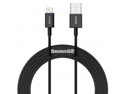 Baseus CALYS-A01 Superior Fast Charging Datový Kabel USB to Lightning 2.4A 1m Black, 6953156205406