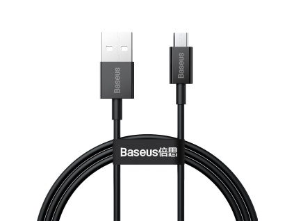 Baseus CAMYS-01 Superior Fast Charging Datový Kabel MicroUSB 2A 1m Black, 6953156208476