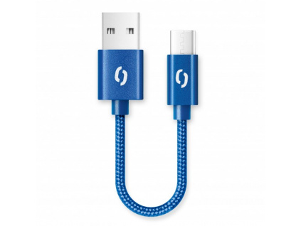 ALIGATOR PREMIUM 2A kabel, 50cm USB-C, modrá, DATKP40