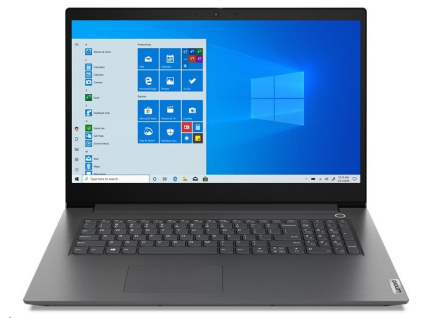 LENOVO NTB V17-IIL - i3-1005G1@1.2GHz,17.3" FHD,8GB,256SSD,noDVD,HDMI,čt.pk,cam,Intel UHD,W10P,šedá, 82GX0089CK