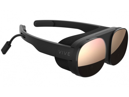 HTC VIVE FLOW Brýle pro virtuální realitu na cesty / připojení k telefonu / hmotnost 189g / reproduktory / mikrofón, 99HASV003-00