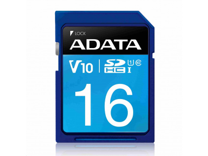 ADATA SDHC karta 16GB Premier UHS-I Class 10, ASDH16GUICL10-R