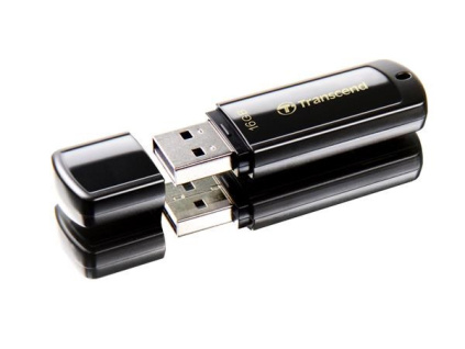 TRANSCEND Flash Disk 16GB JetFlash®350, USB 2.0 (R:13/W:4 MB/s) černá, TS16GJF350