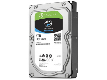 Seagate SkyHawk 6TB HDD / ST6000VX001 / Interní 3,5" / 5400 rpm / SATA 6Gb/s / 256 MB, ST6000VX001