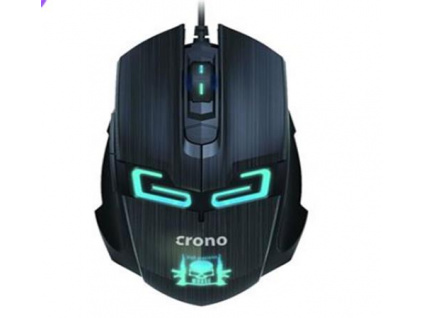 Crono CM647 - optická herní myš, USB konektor, rozlišení 800/1200/1600 DPI , modré podsvícení, CM647