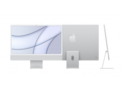 Apple iMac/24''/4480 x 2520/M1/8GB/256GB SSD/M1/Big Sur/Silver/1R, MGPC3SL/A